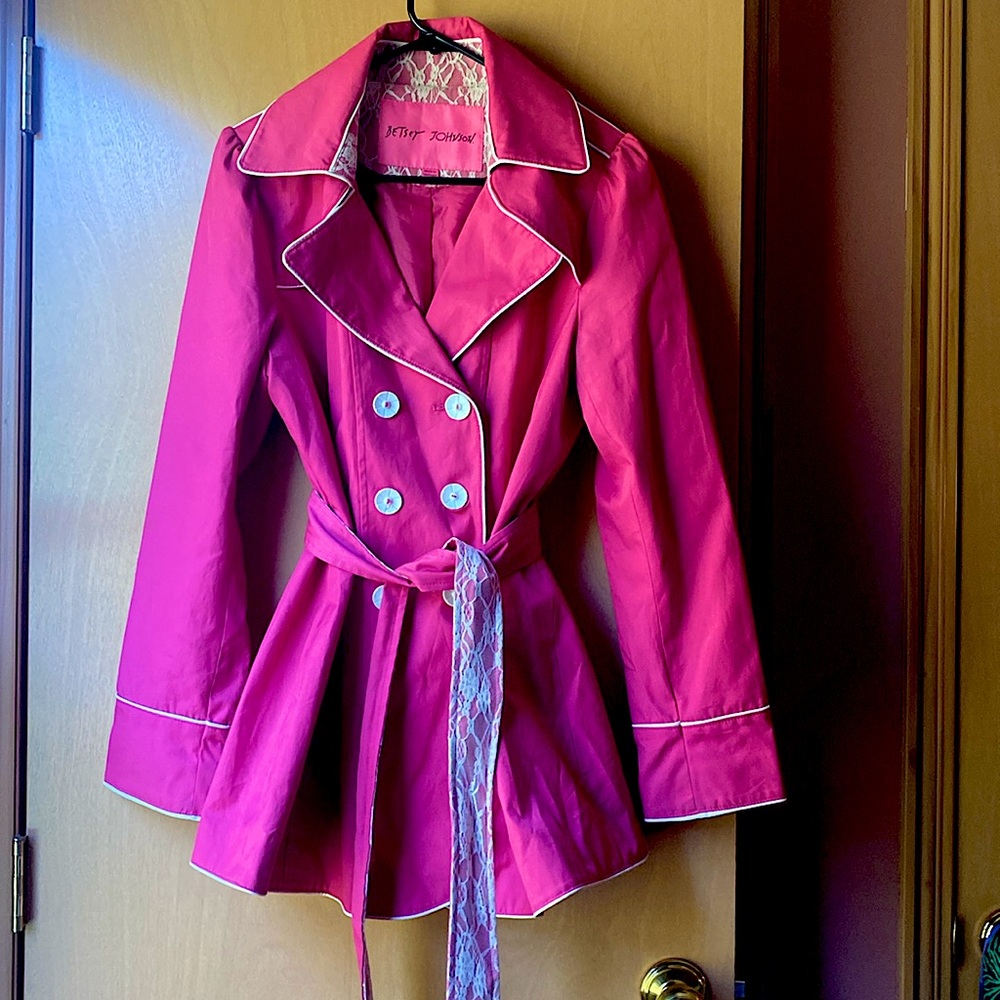 Betsy Johnson Trench raincoat
